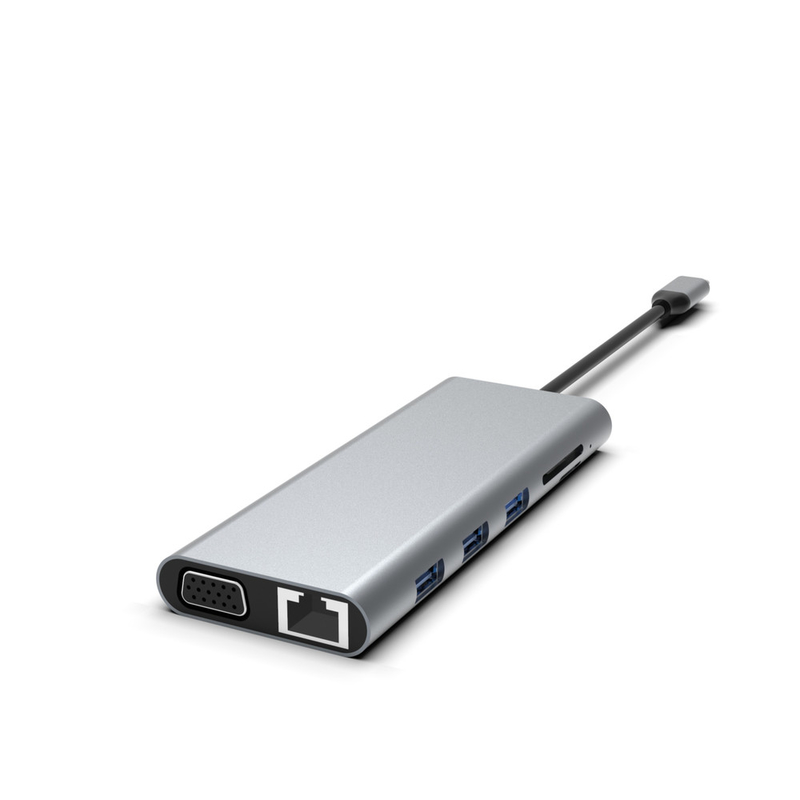 Ethernet USB A Rj45 Adaptörü ile 5'te 1 USB C Hub Tip C Doklama İstasyonu MacBook
