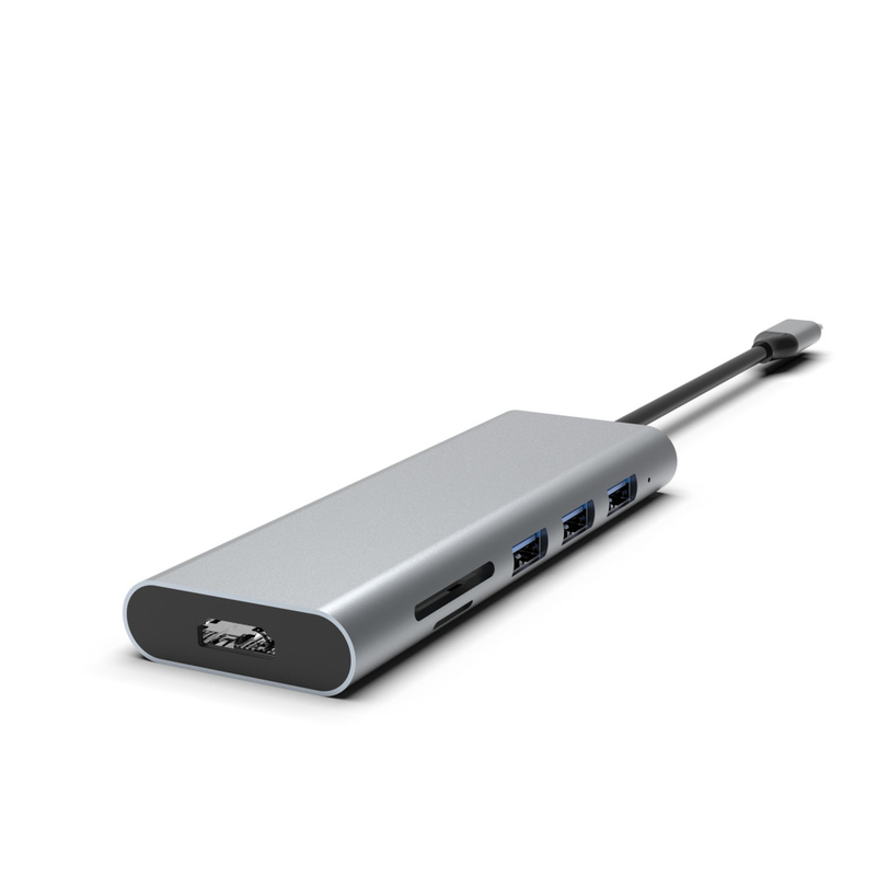 USB 3.0 HDMI PD Şarj Özel Logo ile Yüksek Hızlı USB-C Hub adaptörü