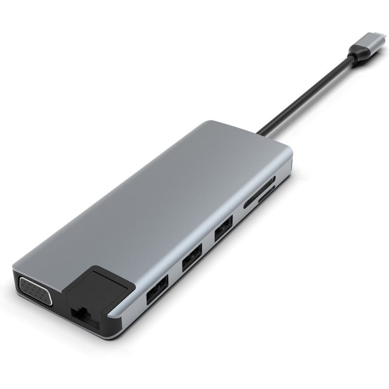 USB C Monitör Adaptörü USB C Doklama İstasyonu 3 Monitörler USB C Hub dizüstü bilgisayar Multiport Adaptörü Dock Dongle