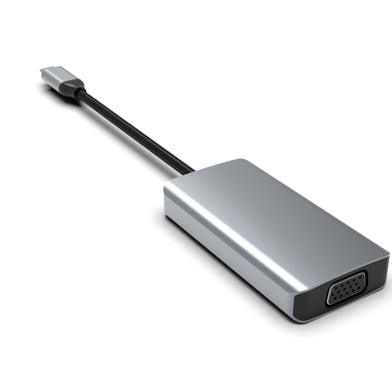 Mini 4 In 1 USB C Adaptörü USB 3.0 HDMI VGA USB-C PD Şarjı ile C tipi Hub