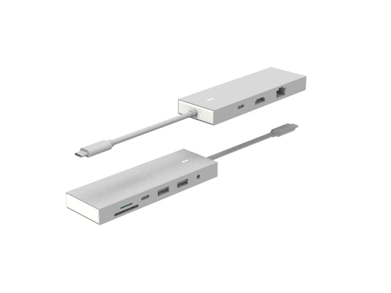 USB 3.0 Adaptörüne Tip C USB C Hub 9 In 1 Doklama İstasyonu 4K HDMI PD Veri 6 Port Tip C USB Hub