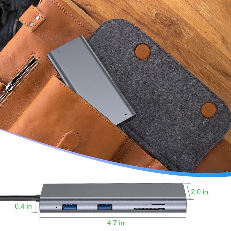 11 In 1 Type-C Hub Multiport Dock Station USB3.0 PD SD/TF 4K HDMI VGA RJ45 Adaptörü ile