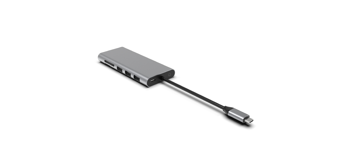 Macbook USB A Adaptörü Macbook Air için 5 In 1 Multi Port 4K USB Type C Slim 3.0