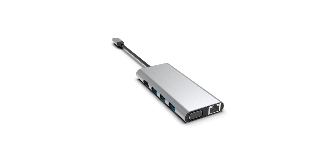 Macbook USB A Adaptörü Macbook Air için 5 In 1 Multi Port 4K USB Type C Slim 3.0