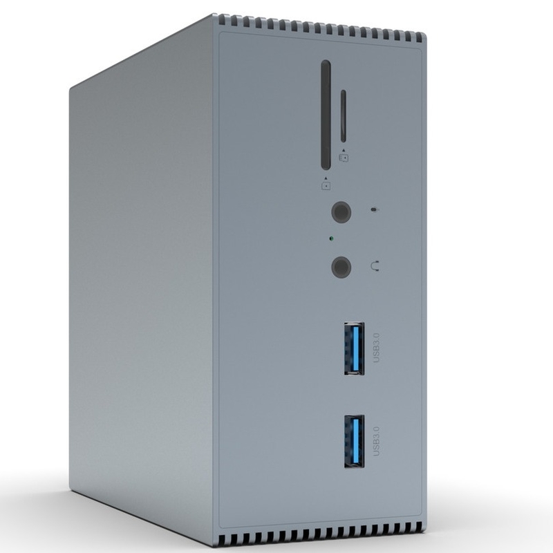 12-in-1 Gri Alumilum USB C Doklama İstasyonu Windows MacOS ve Linux için - 4K 60Hz Ekran Çözünürlüğü