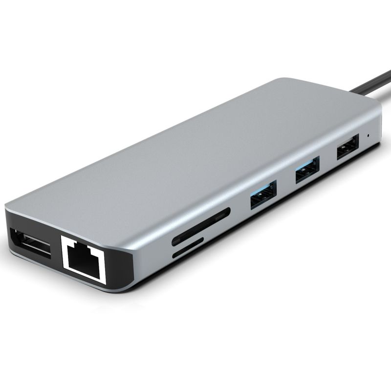 4K HDMI 100W PD USB 3.0 SD/TF Kart Okuyucu ile MacBook Pro için 11'te 1 USB-C Hub