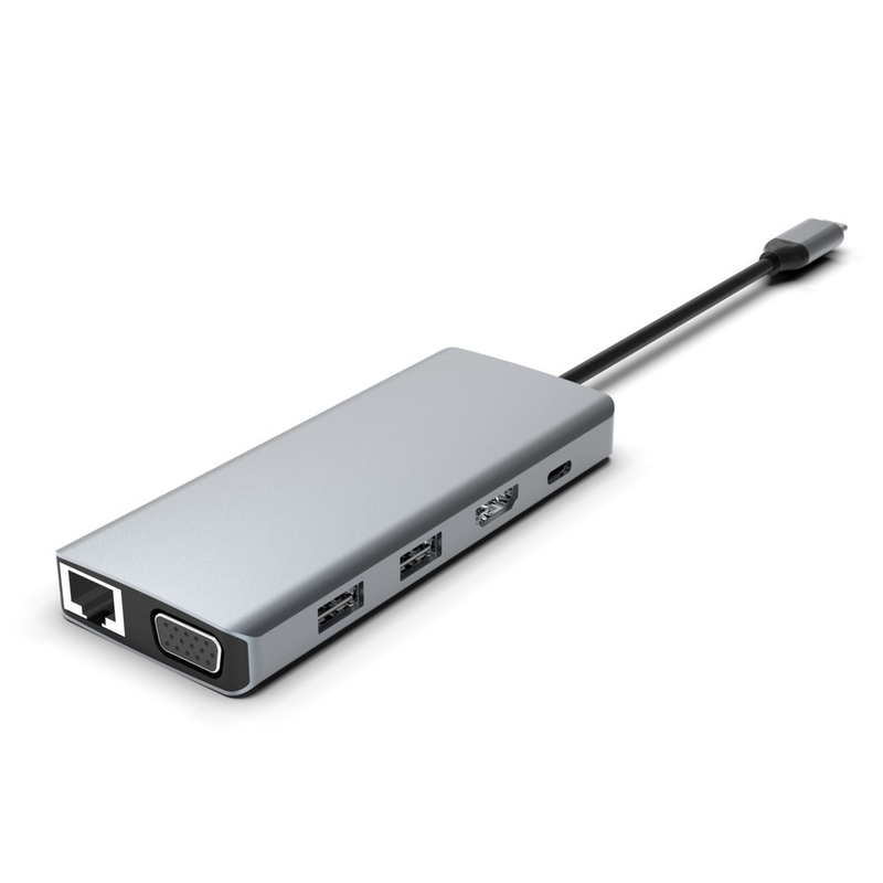 USB C Monitör Adaptörü USB C Doklama İstasyonu 3 Monitörler USB C Hub dizüstü bilgisayar Multiport Adaptörü Dock Dongle