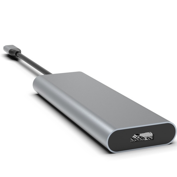 USB 3.0 HDMI PD Şarj Özel Logo ile Yüksek Hızlı USB-C Hub adaptörü