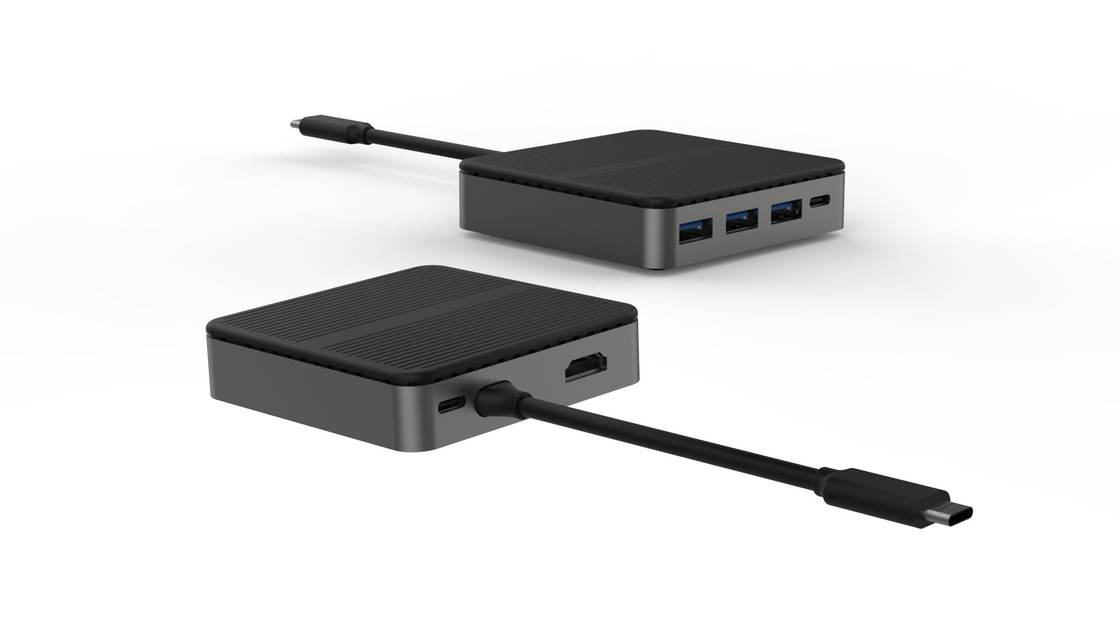 RJ45 PD 100W SD TF 3xUSB 3.0 Docking Hdmi Hub Usb C A ile Çifte HD 4K Tip C Dokları
