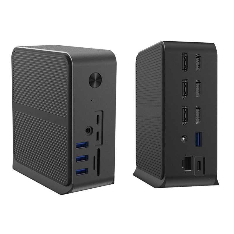 HDMI 4k 60hz Thunderbolt 3 Monitör Gigabit Ethernet Kart Okuyucu ve Ses Kombo Jack