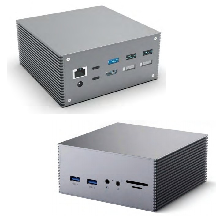 16 In 1 Thunderbolt 4 Docking Station 3 Monitörler Mac USB 3.0 Evrensel dizüstü bilgisayar DP DC güç kaynağı ile USB C