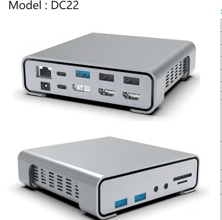 16 In 1 USB C Hub Type-C To PD HDMI USB3.0 USB2.0 USB-C SD TF RJ45 Doklama İstasyonu