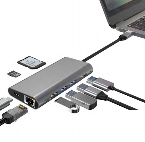 10/100/1000 Mbps Ethernet USB C Adaptörü Windows/ MacOS/ Android/ Linux ile uyumludur 10Gbps'e kadar veri aktarım hızı