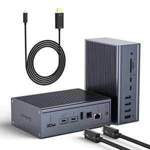 18 Port Thunderbolt Docking Station 2 HDMI 8K/4K Ekran Uyumluluğu için HDMI Dock Hub