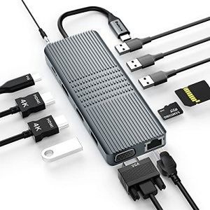 11 IN 2 USB C Hub PD 3.0 HDMI Ekran Bağlantı Teknolojisi Surface Pro 7 Hub Doklama İstasyonu