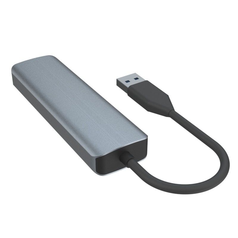Hepsi Birde USB A Hub Çoklu USB 3.0 Hub Zorsuz Veri Taşıma 5Gbps Güç Destek Mac