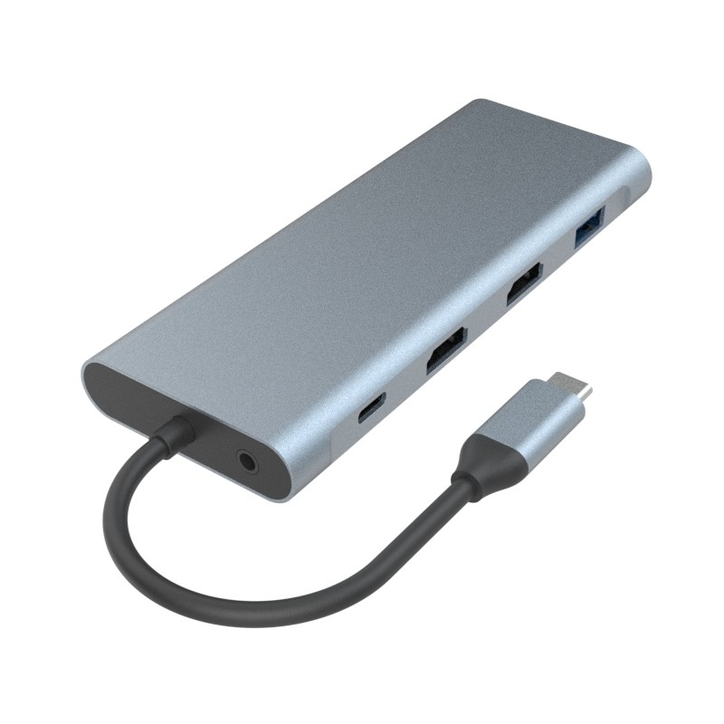 6 In 1 USB C Hub Type C Adaptörü 4K HDMI 60hz Multiport Kart Okuyucu USB3.0 TF PD SD Okuyucu