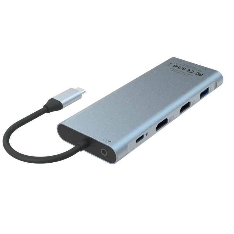 Dizüstü bilgisayar ve cep telefonu için 11'te 1 USB Tip C Çok fonksiyonel Hub Adaptörü