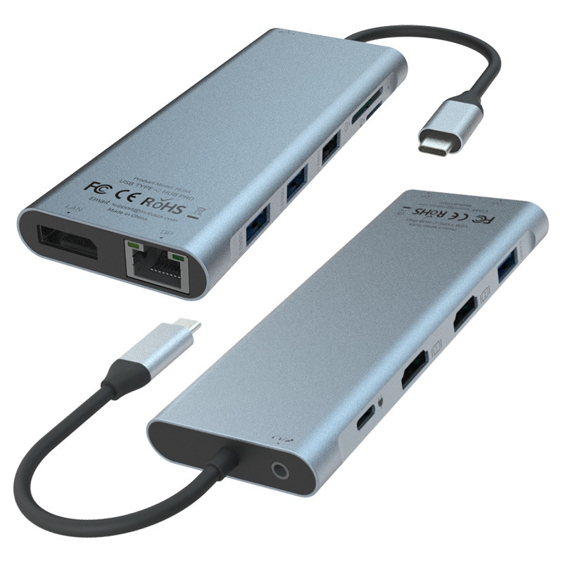 6 In 1 USB C Hub Type C Adaptörü 4K HDMI 60hz Multiport Kart Okuyucu USB3.0 TF PD SD Okuyucu