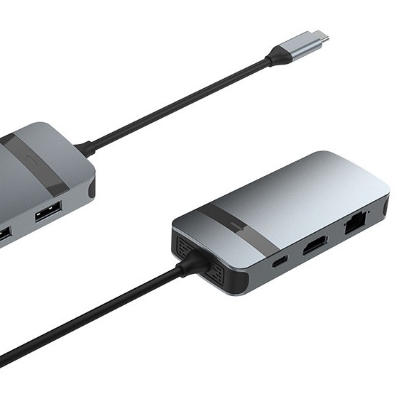 4 IN 1HDMI USB UP USB C Adaptörü Laptop Gücü Geliştirilmiş Ses Bağlantısı