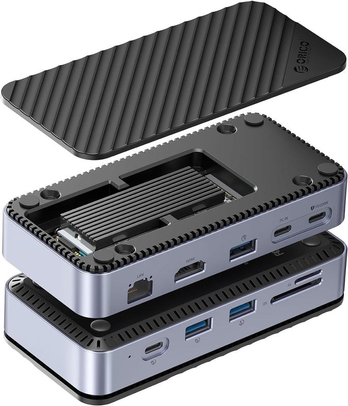 Displaylink Usb 3.0 Docking Station Enclosure Of NVMe NGFF SSD'ler Windows Mac Chrome OS