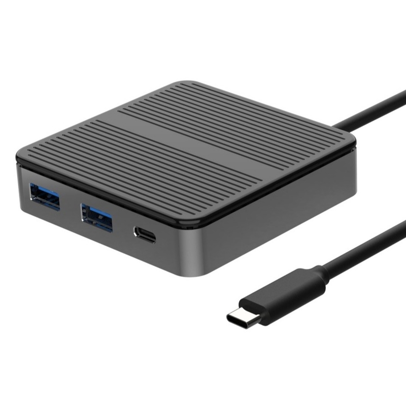 Karayolu Siyah USB C USB Adaptörü Mac 6 In 1 USB C To Usb A Hub Adaptörü OTG Adaptörü