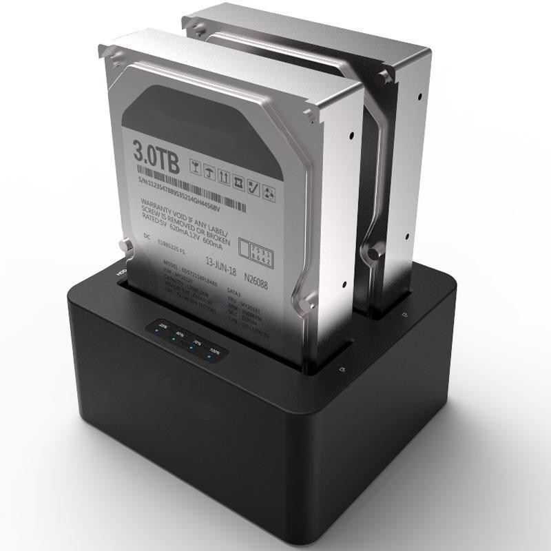 6Gbps SATA I/II/III Dış HDD Sabit Sürücü Duplikatörü ve Tek başına Tüm Sürücü Klon Modları ile Kloner