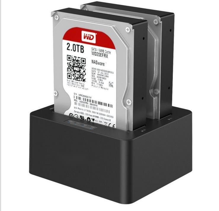 USB 3.0 Hdd Çift Körfezli Sabit Disk Doklama İstasyonu 2.5 3.5 SATA HDD SSD