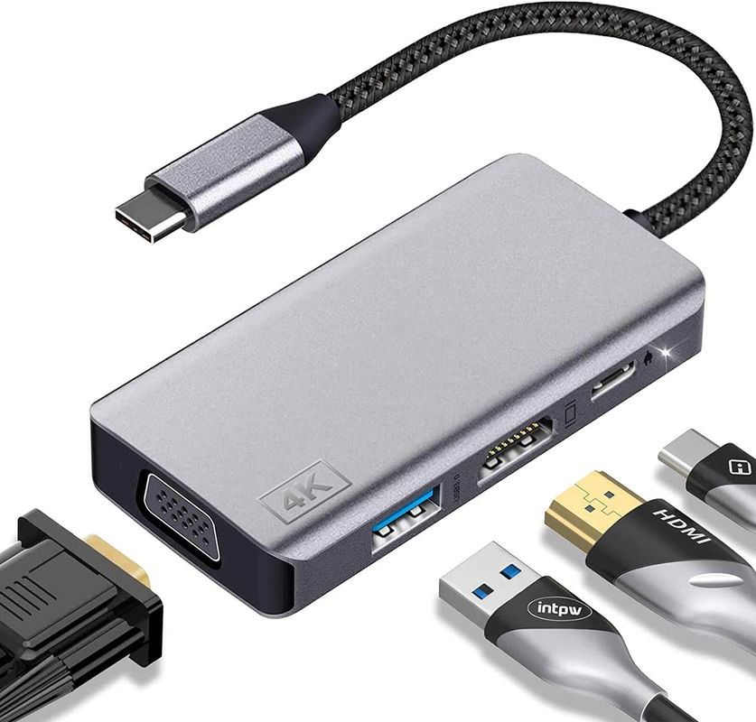 14 In 1 USB C Hub Adaptörü Macbook Pro Air dizüstü bilgisayar için USB C Doklama İstasyonu Çift Monitör