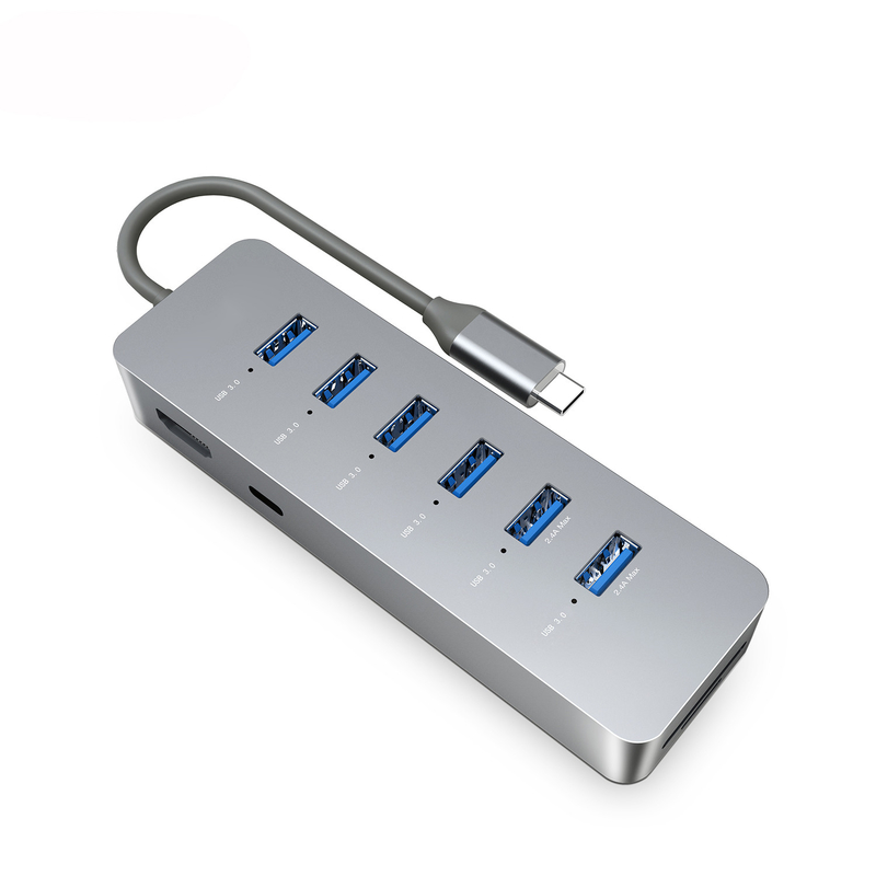 10 Gbps USB C Hub USB 3.0 Splitter USB A Genişletici Portable Multiport Data Hub Laptop Imac Pro için