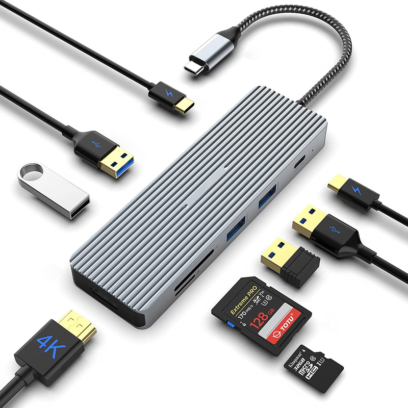 USB-C Hub Doklama İstasyonu Laptop Doklama İstasyonu için HDMI Çift Monitör Adaptörü