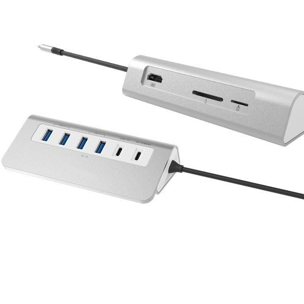 10 In 1 USB C Hub HDMI USB 3.0 SD/TF Kart Okuyucu Laptop MacBook ve Masaüstü Bilgisayar için