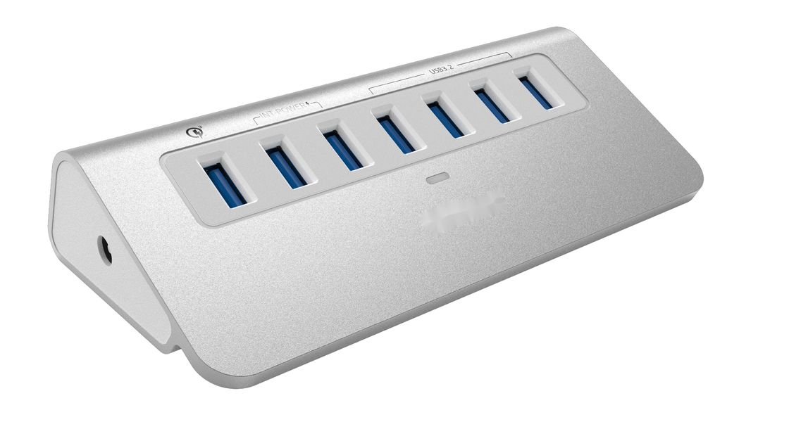 Displaylink IC ve USB 3.0 portları ile kullanışlı Gümüş USB C Doklama İstasyonu