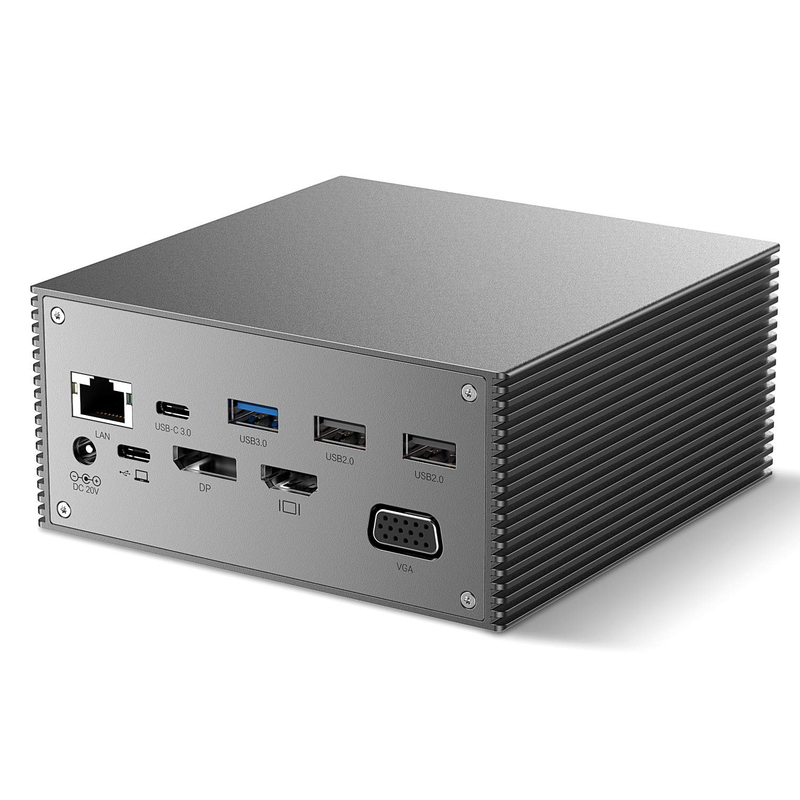 Thunderbolt 4k Monitör Thunderbolt USB-C Çift HD 4K Doklama İstasyonu 16-In-1 Hub Adaptörü MST Macbook ve Masaüstü