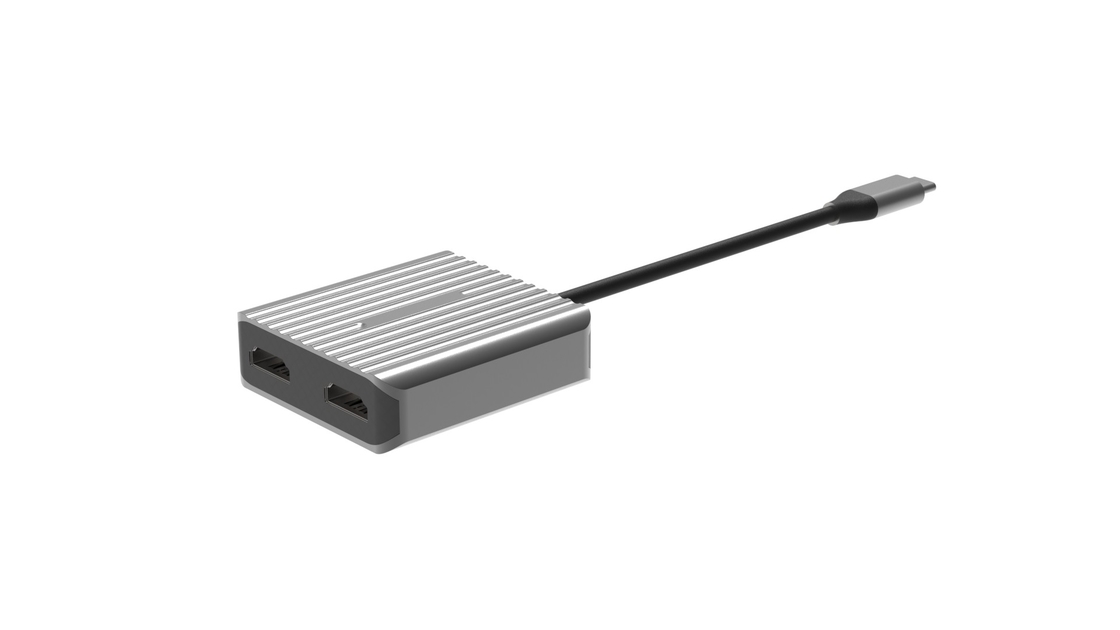 Yüksek Hızlı Hdmi To Usb A Adaptörü Usbc 2 HDMI 8K 4K Çift Aynalı Taşınabilir