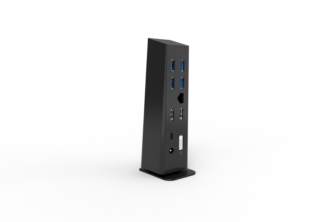 Thunderbolt Portable Docking Station For Laptop Computer Integrated Cable USB3.0 Hub Docking Station (Laptop Bilgisayarı için kablolu USB3.0 Hub Doklama İstasyonu)