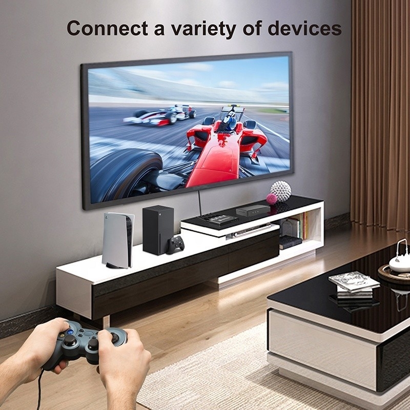 8K HDMI Switch 3 In 1 Out Destek 3 HDMI Giriş 8K 60Hz 4K 120Hz Gelişmiş Teknoloji