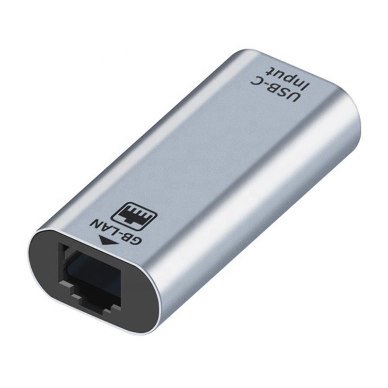 USB C Kadın Ethernet Port Adaptörü Hızlı Ağ Bağlantısı için 10/100/1000 Mbps Hız