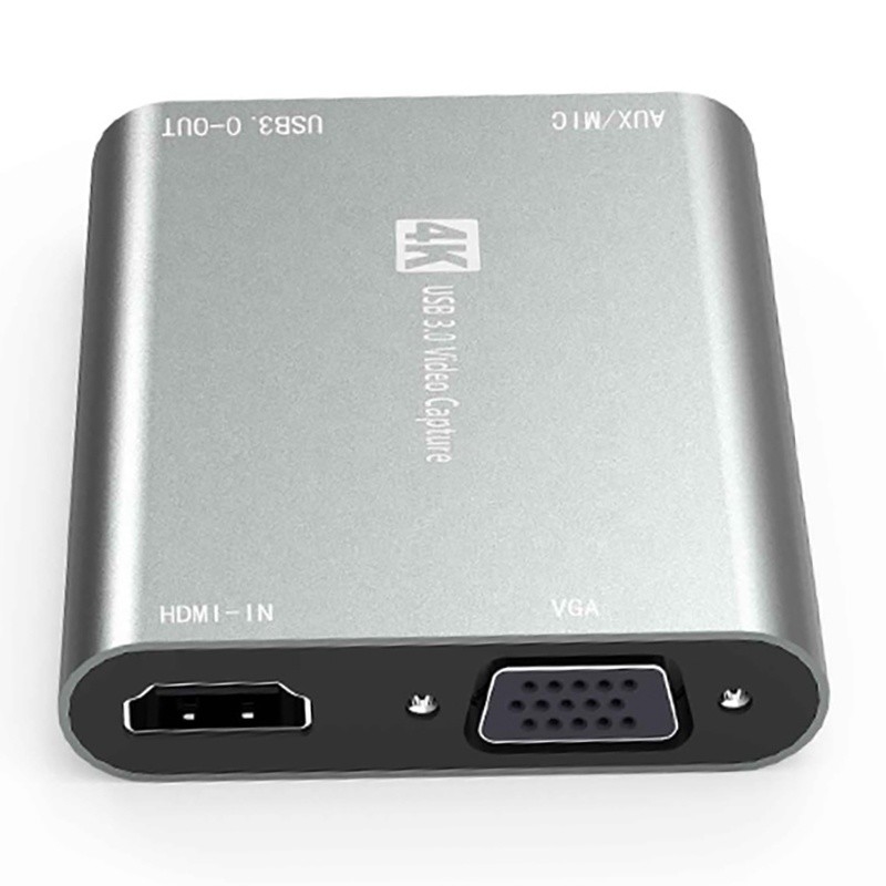 USB 3.0 HDMI Video Yakalama DVR Kart Kutusu Mikrofonlu VGA Loop Out Bilgisayar Kamera Xbox için