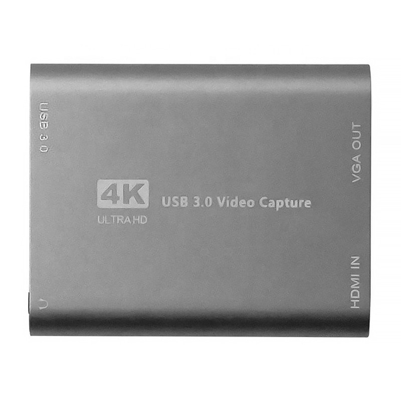 USB 3.0 HDMI Video Yakalama DVR Kart Kutusu Mikrofonlu VGA Loop Out Bilgisayar Kamera Xbox için