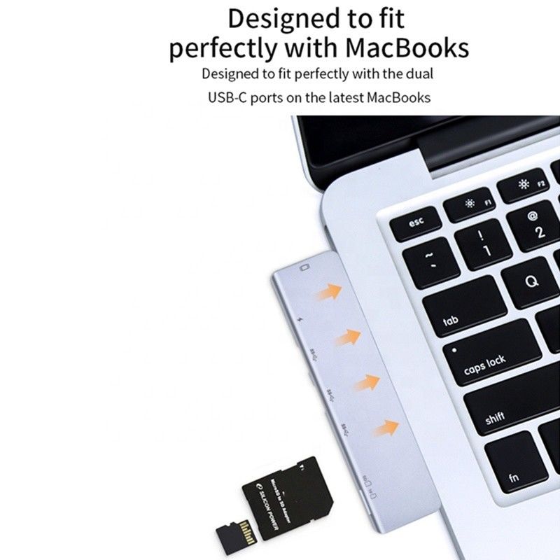 USB C Tipi C 4K 30Hz HDMI USB 3.0 TF SD Adaptör Hub Doklama İstasyonu Macbook Pro için