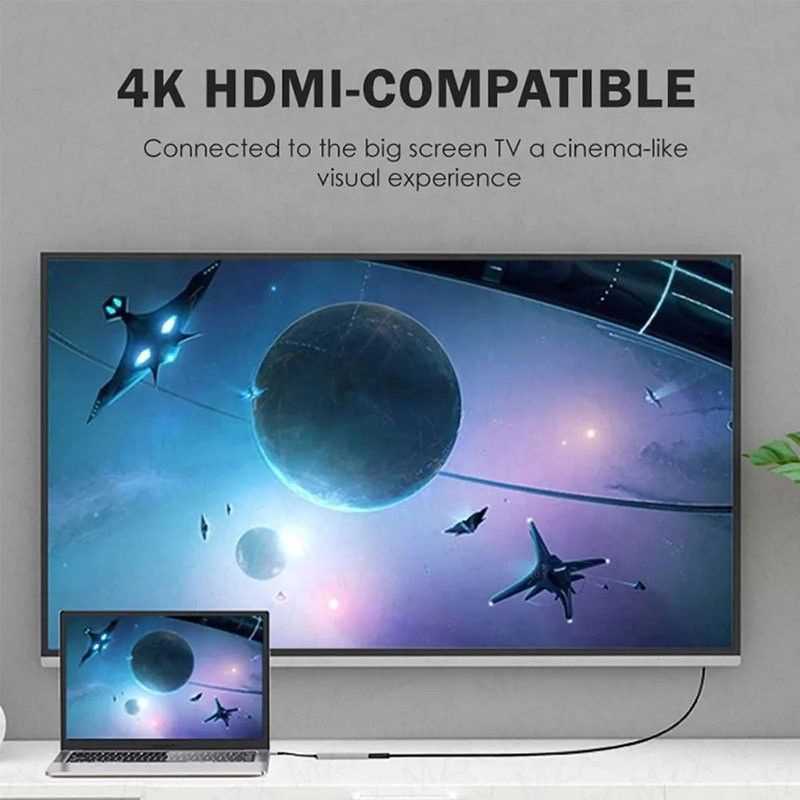 4K HD HDMI HDTV USB 3.0 SD TF Kart Okuyucu ile 6'da 1 çok portlu dizüstü bilgisayar doklama istasyonu