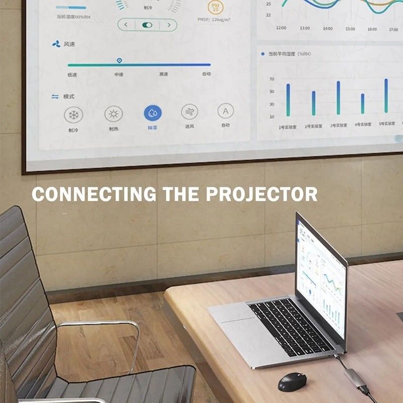 4K HD HDMI HDTV USB 3.0 SD TF Kart Okuyucu ile 6'da 1 çok portlu dizüstü bilgisayar doklama istasyonu