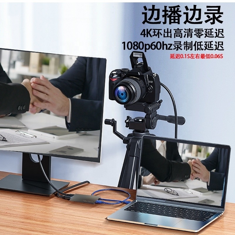 Yüksek çözünürlüklü 4K 60Hz HDMI Video Yakalama Kartı ile Loop Out USB C Tipi C Hub