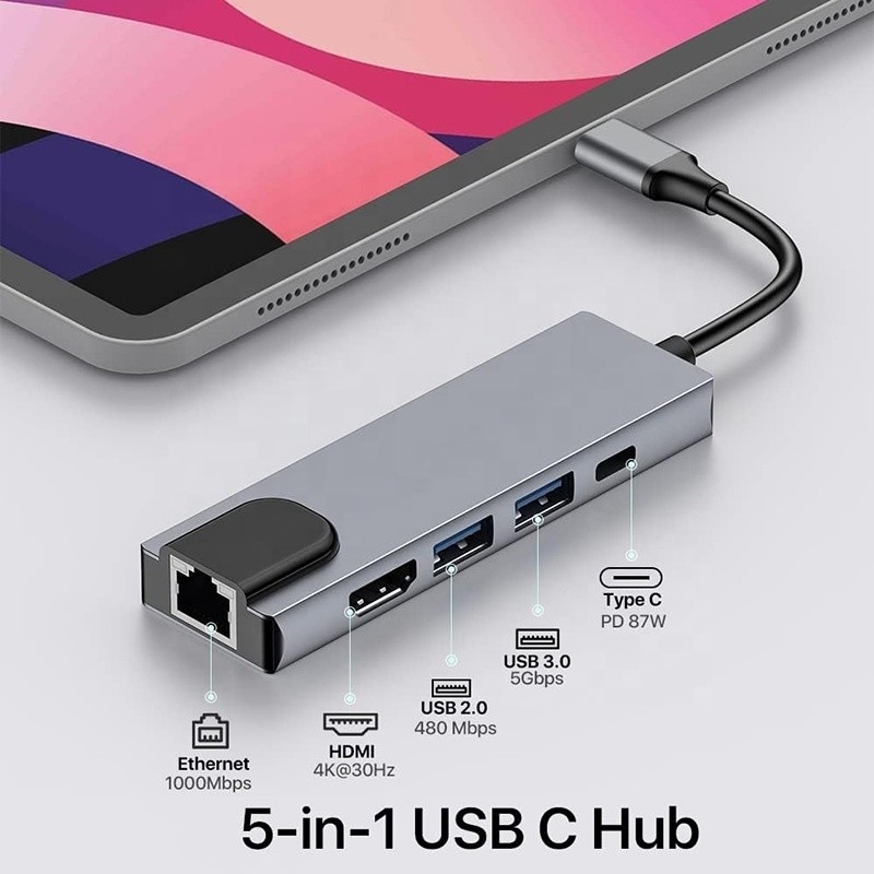 USB C Adaptörü 13 in 1 4K HDMI Hub Tipi C'den HDMI 4K USB 3.0 2.0 PD Şarj Değiştiricisi