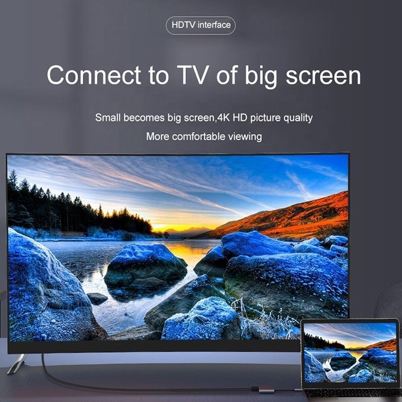 Şarj veri aktarımı ve video çıkışı için 4'te 1 USB C'den Çift 4K HDMI MST adaptörü