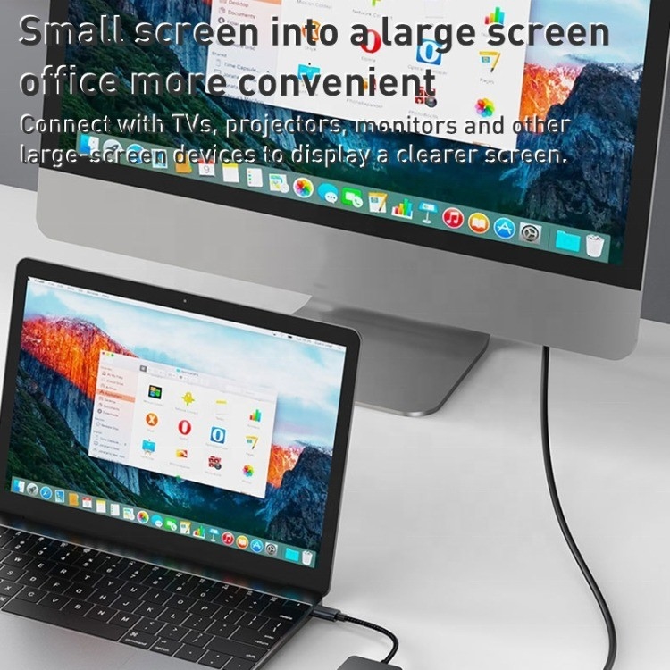 8-In-1 Multiport Adaptörü USB-C Hub HDMI ile 3 USB3.0 RJ45 ve PD Çıktısı 5-8 Port