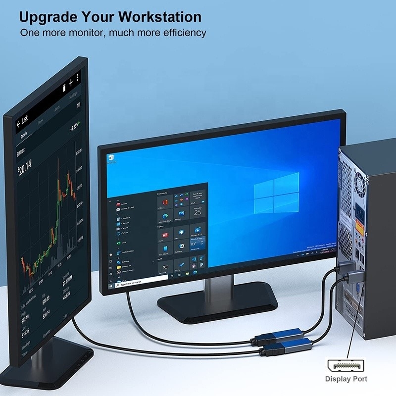 4K Çözünürlük USB C Hub Displayport HDMI Adaptör Kablosu Erkeğe Kadına 1080P 4K30Hz 4K60Hz
