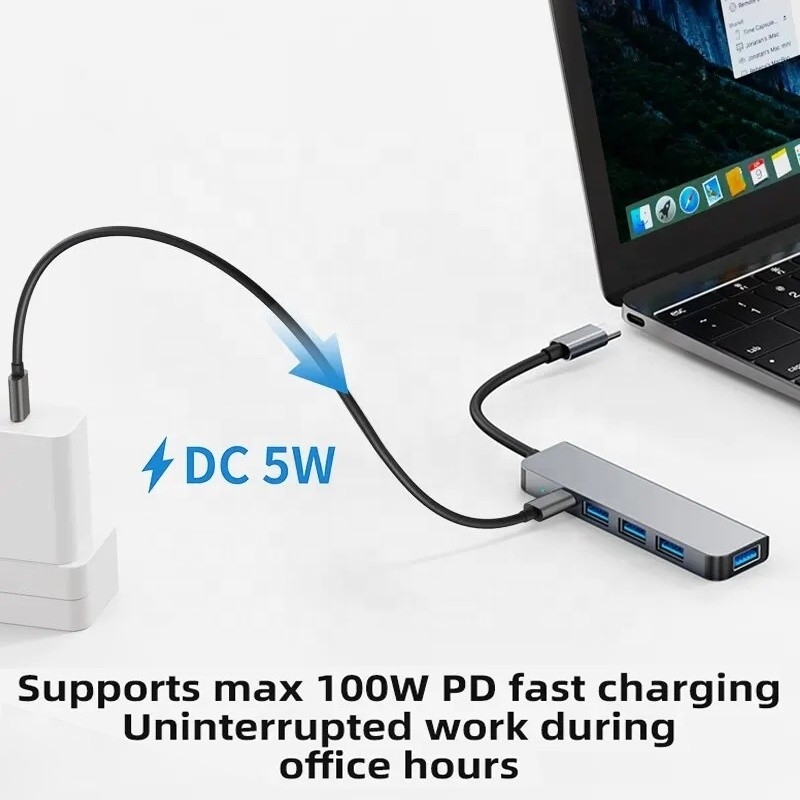100W PD Şarj ve USB3.0 3*USB2.0 Çıktısı ile 9-In-1 USB C Tip C Adaptör Hub