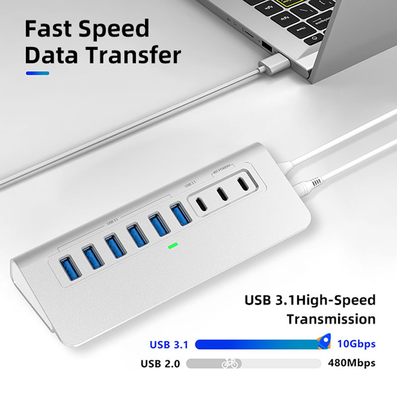 USB A Bağlantısı OEM / ODM Destek ile özelleştirilebilir C Tipi Port Genişletici